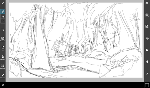 Step By Step Tutorial on How to Draw a Jungle Using PicsArt Drawing ...